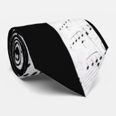 Cravate de note de musique de KRW (Roulé)