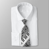 Cravate de notes clavier de musique (Attaché)