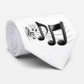 cravate de notes de la musique 3D (Roulé)