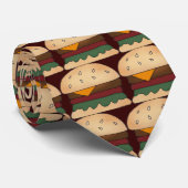 Cravate de nourriture d'hamburger (Roulé)