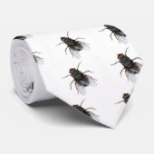 Cravate de nouveauté de mouche d'amusement (Roulé)