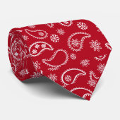 Cravate de nouveauté Red Bandana (Roulé)