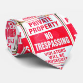 cravate de panneau de propriété privée (Roulé)