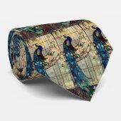 Cravate de paon en verre souillé (Roulé)