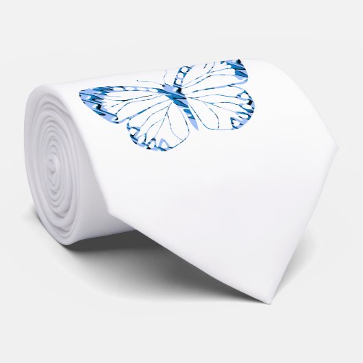 Cravate de papillon bleue (Roulé)