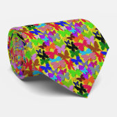 Cravate de papillons colorés (Roulé)