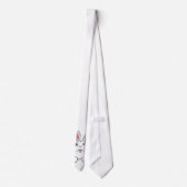 Cravate de Pâques Bunny Art Necktie Cadeaux de Pâq (Dos)