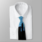 Cravate de Parties scintillant Blue Faux Black Mon (Attaché)