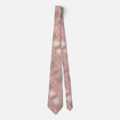 Cravate de Parties scintillant brillant Rose (Devant)