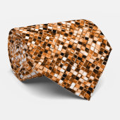 Cravate de Parties scintillant d'automne en cuivre (Roulé)