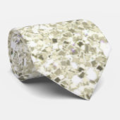 CRAVATE de PARTIES SCINTILLANT de HANOUKKA BLANCHE (Roulé)