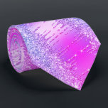 Cravate de Parties scintillant de Neon rose violet<br><div class="desc">Purple rose Neon Parties scintillant gouttes étincelantes Cravates modernes - ou Ajouter votre texte unique / nom - Faites votre Cravate spéciale / cadeau - Redimensionnez et déplacez ou supprimez et ajoutez du texte / des éléments avec l'outil de personnalisation. Conception par MIGNED. Veuillez voir mes autres projets. Vous pouvez...</div>