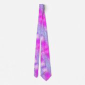 Cravate de Parties scintillant de Neon rose violet (Dos)