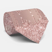 Cravate de Parties scintillant rose Gold (Roulé)