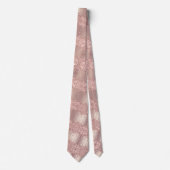 Cravate de Parties scintillant rose Gold Blush (Devant)