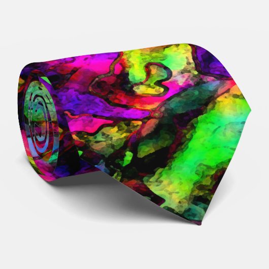 Cravate de passion d'arc-en-ciel (Roulé)