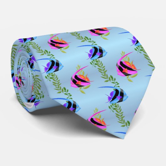 Cravate DE PÊCHE GONE BLUE (Roulé)