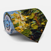 Cravate de peinture à l'huile de couteau de Mounta (Roulé)