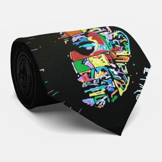 Cravate de peinture de Synesthesia de Hellraiser (Roulé)