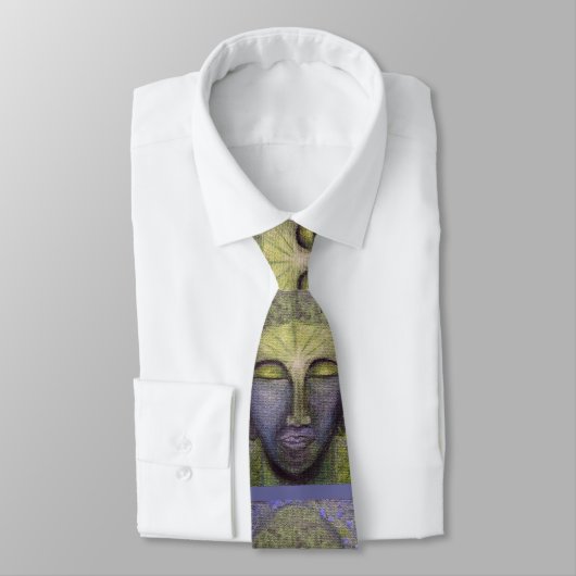 Cravate de peinture d'esprit de Bouddha (Attaché)