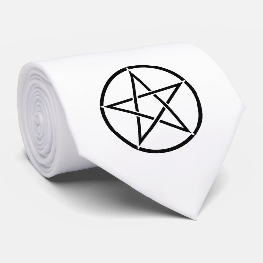 Cravate de Pentacle Wiccan (Pentagram) (Roulé)