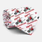 Cravate de Père Noël de moto (Roulé)