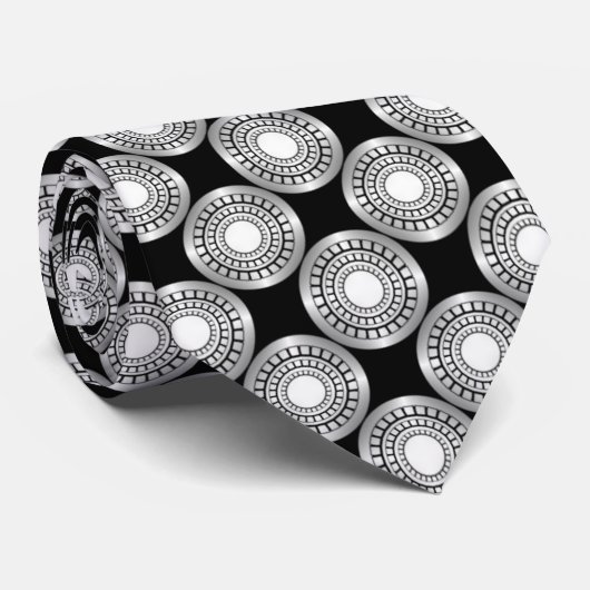 Cravate de perfection ultramoderne, Argent (Roulé)