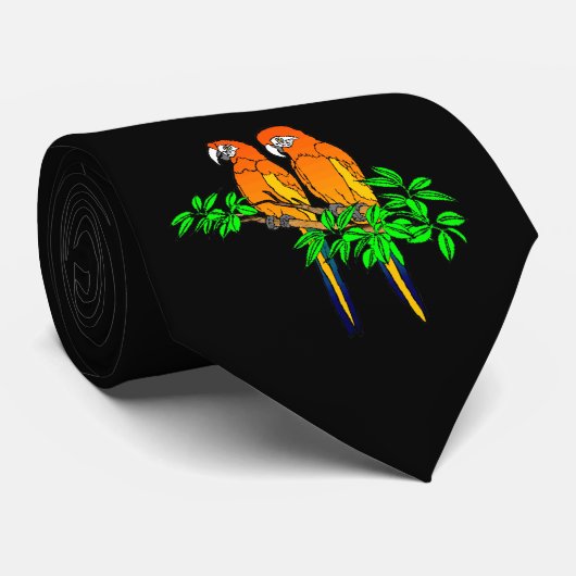 Cravate de perroquets (Roulé)