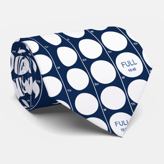 Cravate de phases de lune (Roulé)