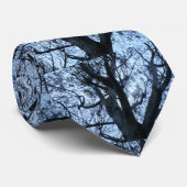 Cravate de photo Silhouette de l'arbre (Roulé)