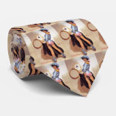 Cravate de pin-up de cow-girl (Roulé)