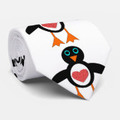 Cravate de pingouin de coeur mignonne LOve (Roulé)