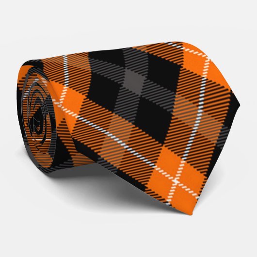 Cravate de plaid de citrouille (Roulé)