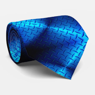Cravate de plaque de diamant bleu