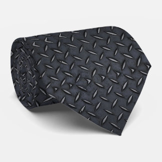 Cravate de plaque de diamant noir