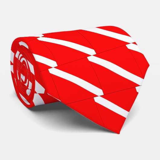 Cravate De plongeur drapeau classique vers le bas (Roulé)