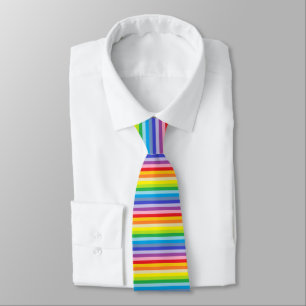 Cravate De plus larges rayures d'un arc-en-ciel de spectre