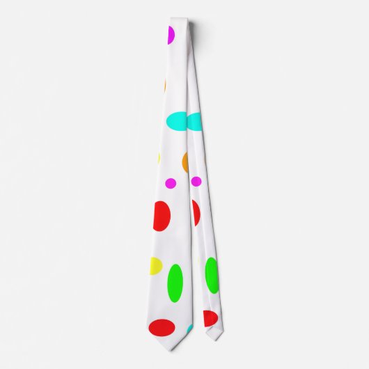 Cravate de points de couleur (Devant)