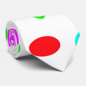 Cravate de points de couleur (Roulé)