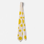 Cravate de points Polka Jaune (Devant)