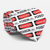 Cravate de POISON de danger ! Un avertissement (Roulé)