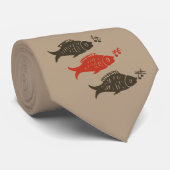 Cravate de poissons de chant (Roulé)