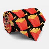 Cravate de pommes frites de bande dessinée (Roulé)