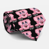 Cravate de porc ou ceinture rose de cravate (Roulé)