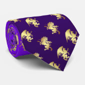 Cravate de prince et de princesse Purple Gryphon (Roulé)