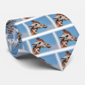 Cravate de profil de girafe (Roulé)