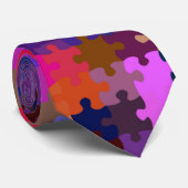 Cravate de puzzle d'amusement (Roulé)