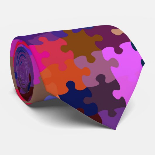 Cravate de puzzle d'amusement (Roulé)