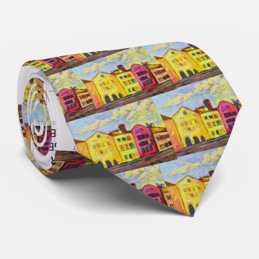 CRAVATE DE RANGÉE D'ARC-EN-CIEL (Roulé)