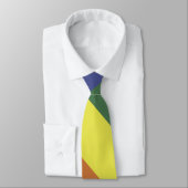 Cravate de rayures de couleur de fierté d'égalité (Attaché)